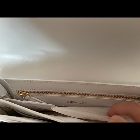 Glamorous Silver Clutch with Gold Chain